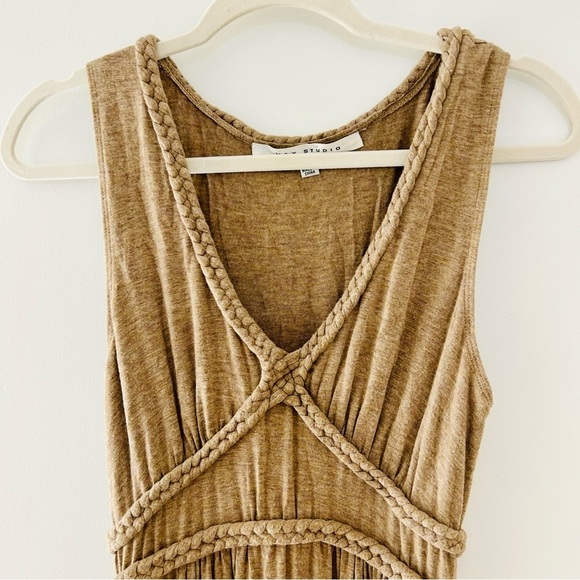 Max Studio Beige Braided Detail Dress - Picture 4 of 10